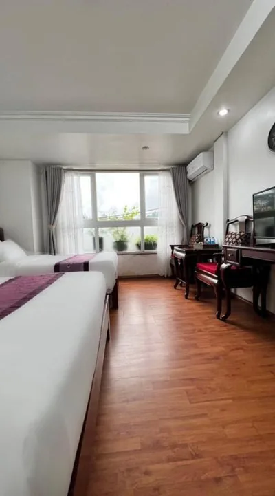 Habitación Superior con dos camas y vistas al lago — Sapa Lake View Hotel